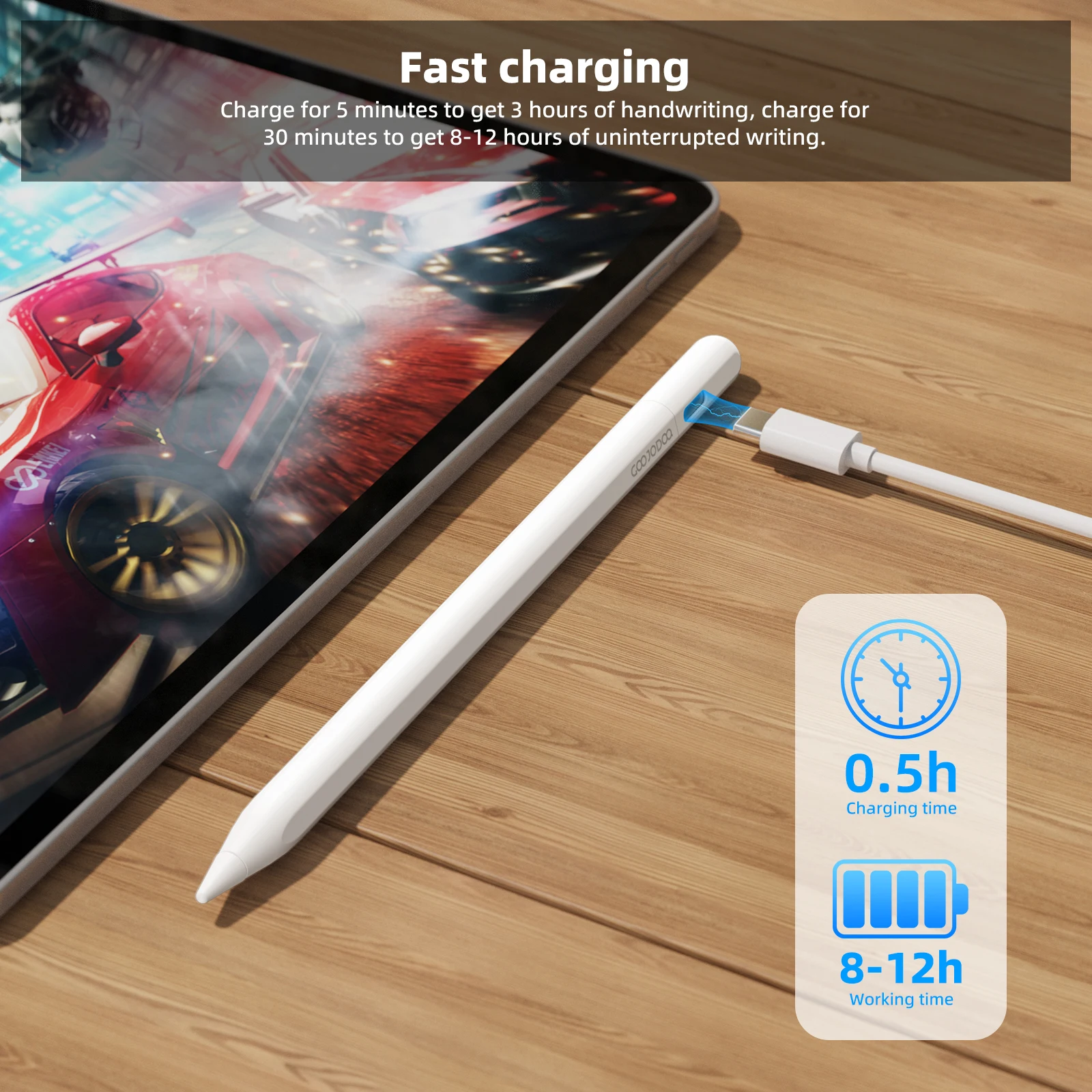 Para apple pencil 2 com apple encontrar meu no aplicativo ipad lápis para ipad air 6 pro 13' 2024 air5 4 ipad pro 11 12.9 com recheio de palma