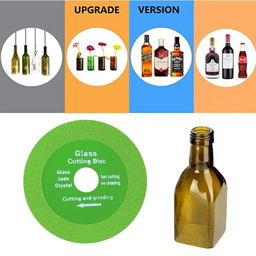 22.23mm 유리 커팅 디스크 100 115 125mm 다이아몬드 대리석 톱 블레이드 옥 크리스탈 와인 병 그라인딩 커팅 그라인딩 디스크 도구
