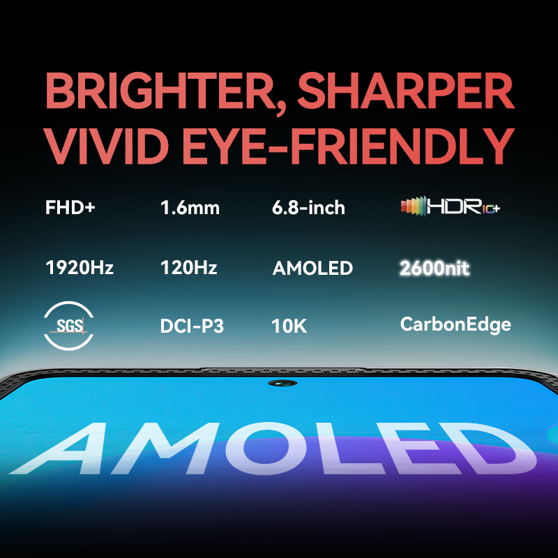 Iiif150-頑丈な電話,6.8インチFHD 120hz,16GB 512GB,108mpカメラ,超薄型,65w充電