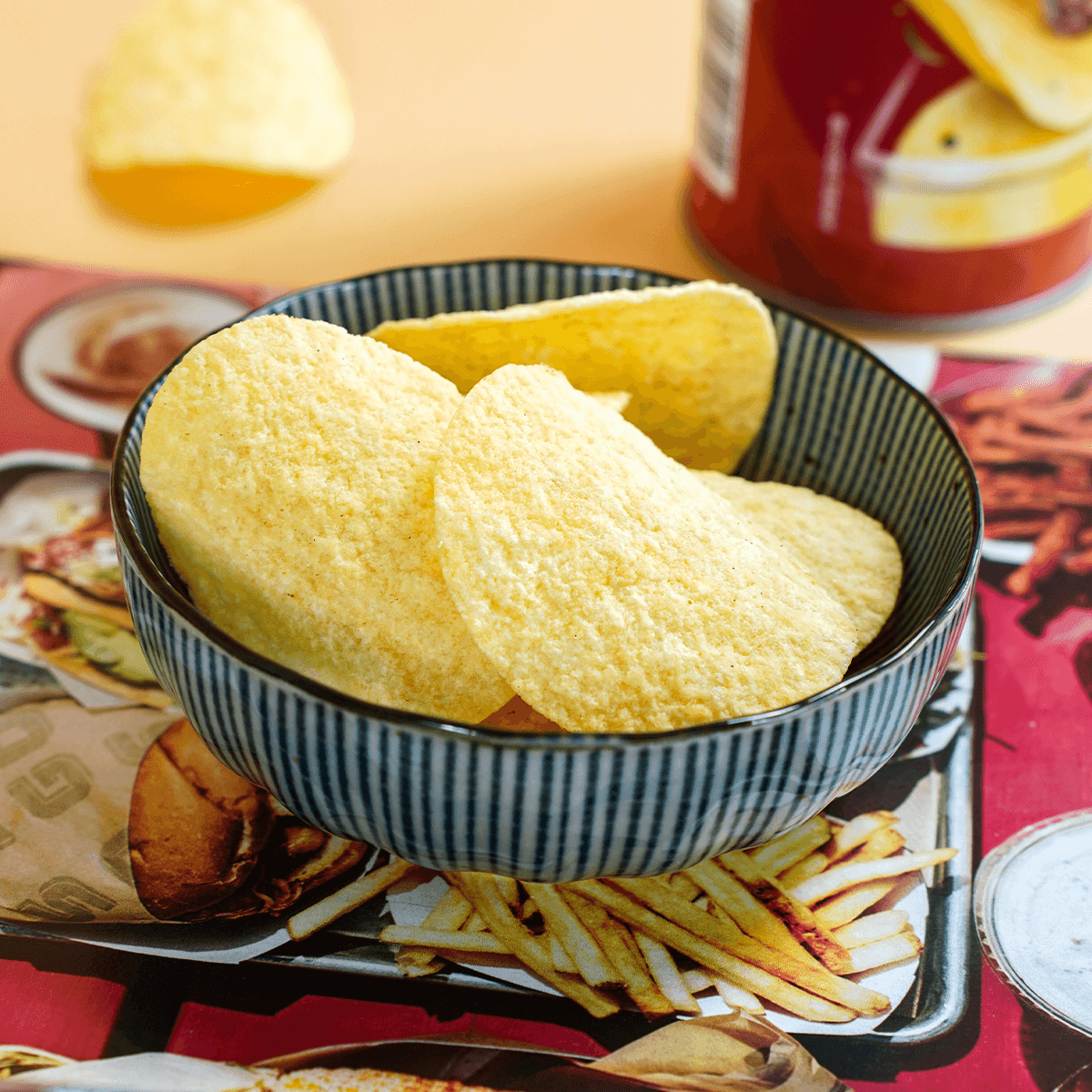 [6Packs]Black Pepper Rib Eye Steak Potato Chips, 3.17oz, 90.00g*6Packs