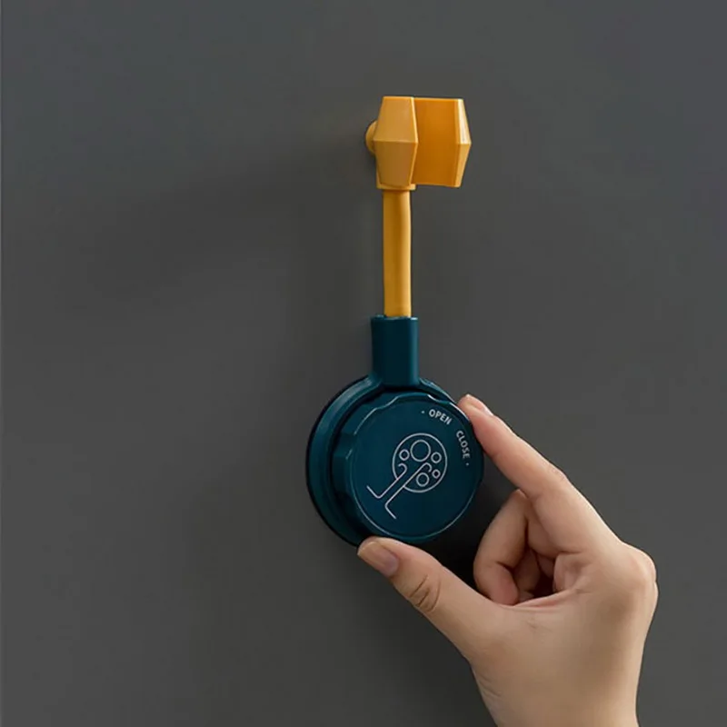 Soporte de ducha con ventosa, soporte de cabezal de ducha ajustable, Universal, Base de boquilla, sin perforaciones, rotación de 360 °, 1 unidad