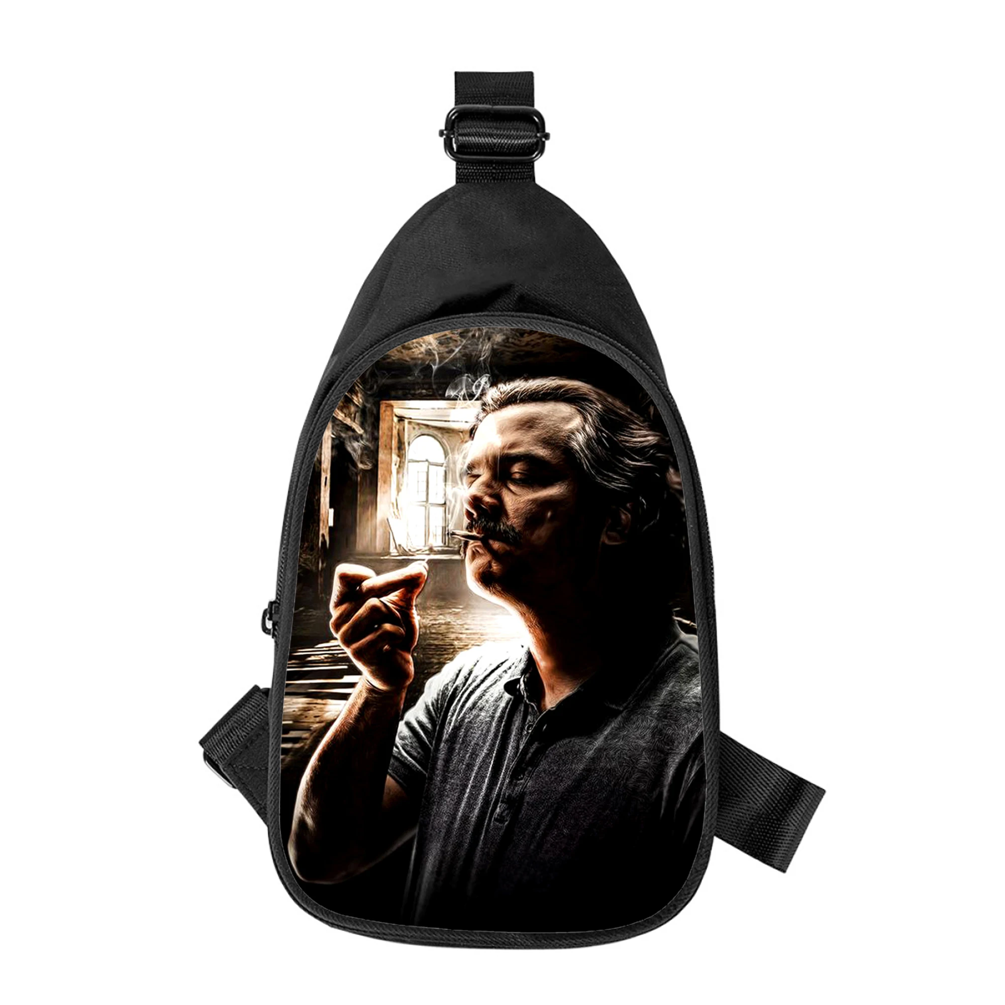 Narcos Saison 3D-Druck neue Männer Kreuz Brusttasche diagonal Frauen Umhängetasche Ehemann Schule Hüft tasche männliche Brust packung
