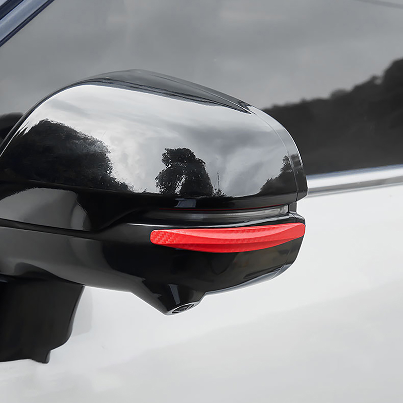 4 ピースユニバーサルフロントリアバンパーコーナープロテクターガード車の衝突防止保護装飾ストリップカーアクセサリー新