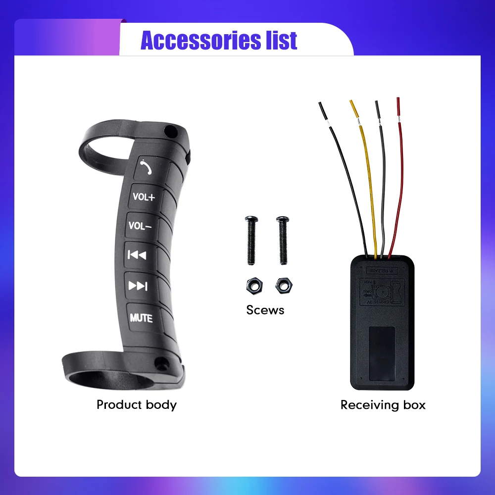 Control inalámbrico Universal para volante de coche, botón multifunción, reproductor de DVD para coche, navegación GPS, Radio, botón de Control remoto