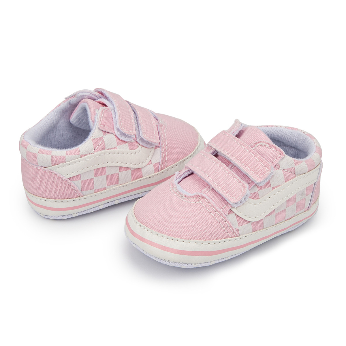 Sơ Sinh Bé Gái Bé Trai Mềm Đế Giày Chống Trơn Trượt Canvas Sneaker