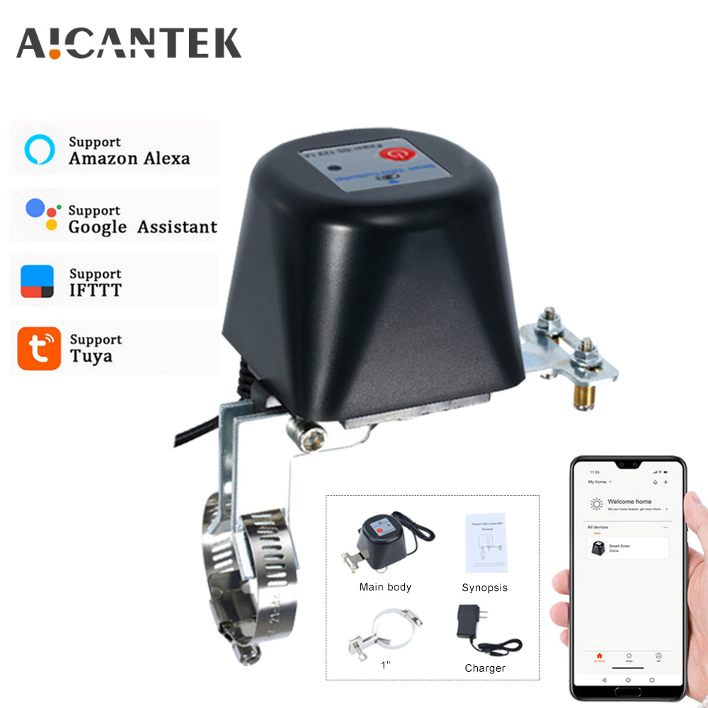 Tuya Wifi Smart Ventil Zigbee Controller Automatische Abschaltung Mit Alexa Google Assistent SmartLife Alice Für Wasser Gas Pipeline
