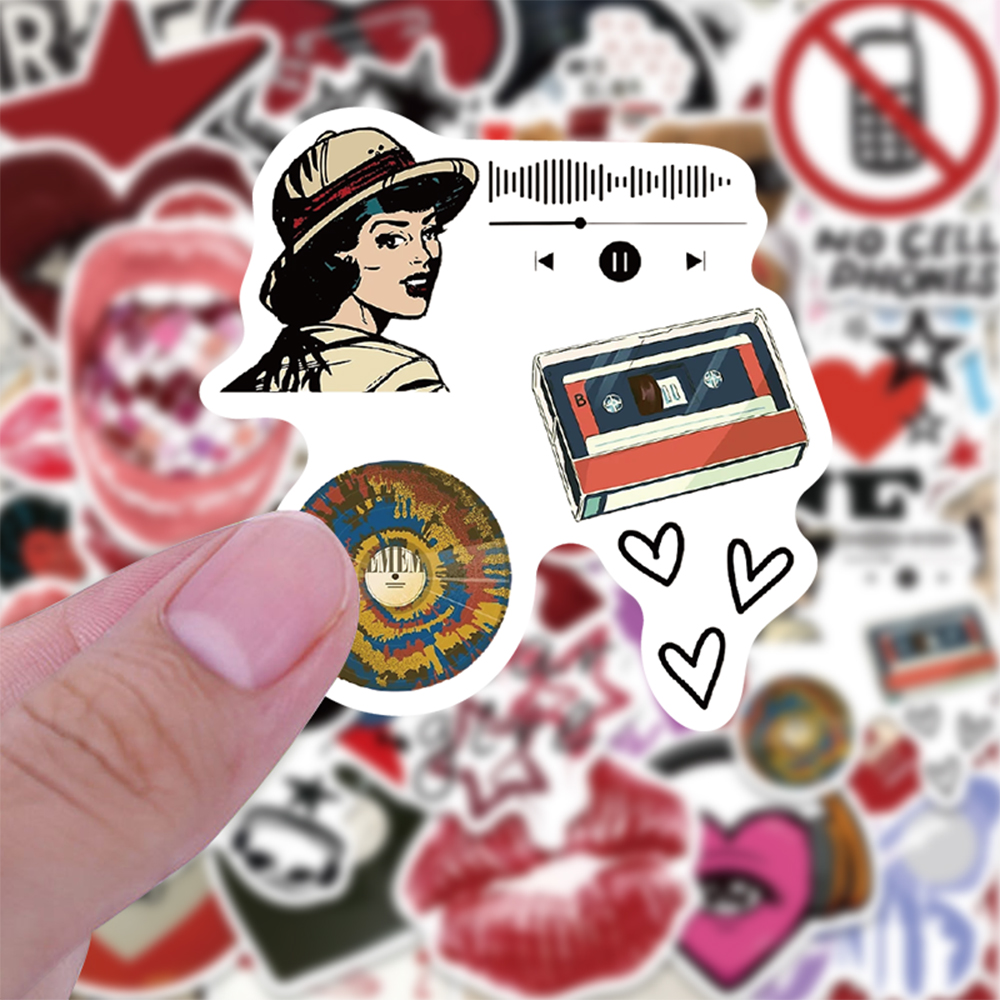 10/30/50pcs Cool Downtown Y2K สาวสติกเกอร์แนวโน้มการ์ตูน Decals ตกแต่ง DIY สเก็ตบอร์ดแล็ปท็อปโทรศัพท์จักรยาน Graffiti ของเล่นเด็ก