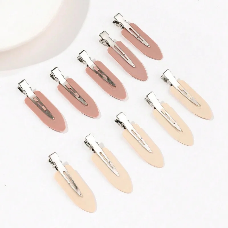 10 unids/set de pinzas para el cabello para mujer, flequillo lateral, pasador de flecos, herramientas de maquillaje, tocados para niñas y mujeres, accesorios para el cabello con horquilla