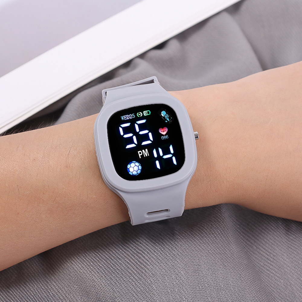 Reloj deportivo de moda para niños y niñas, relojes digitales Led para niños, reloj de silicona resistente al agua, reloj de pulsera Unisex, reloj nino