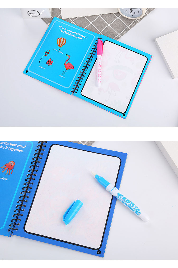 Paw Patrol 정품 개 물 그림 그리기 어린이 장난감 낙서 만화 수채화 마술 책 소년 소녀 생일 선물