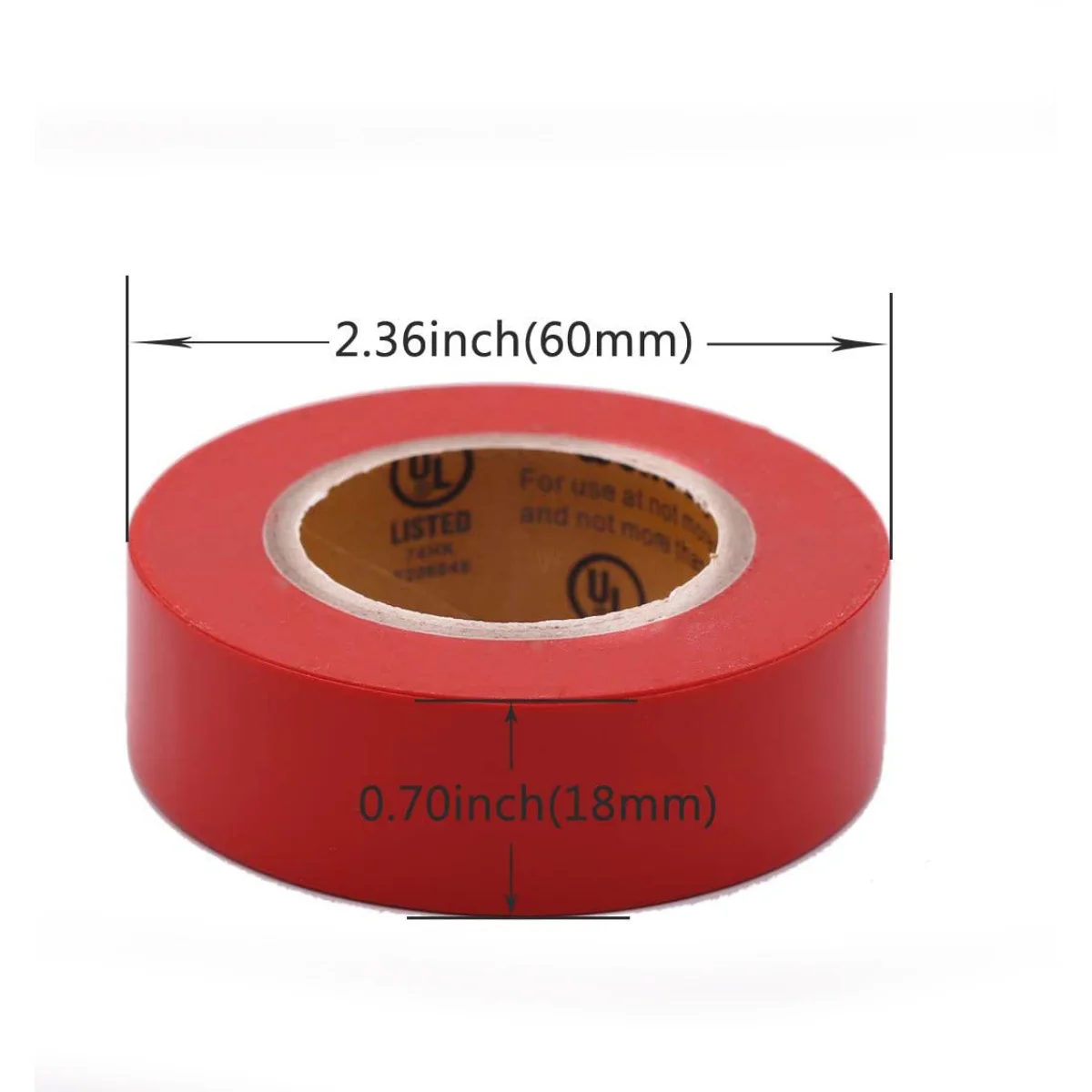 Nastro elettrico colorato resistente alle intemperie da 20 piedi. Colora il tuo cablaggio elettrico in modo sicuro con vinile PVC per interni ed esterni, elencato UL a 600 V