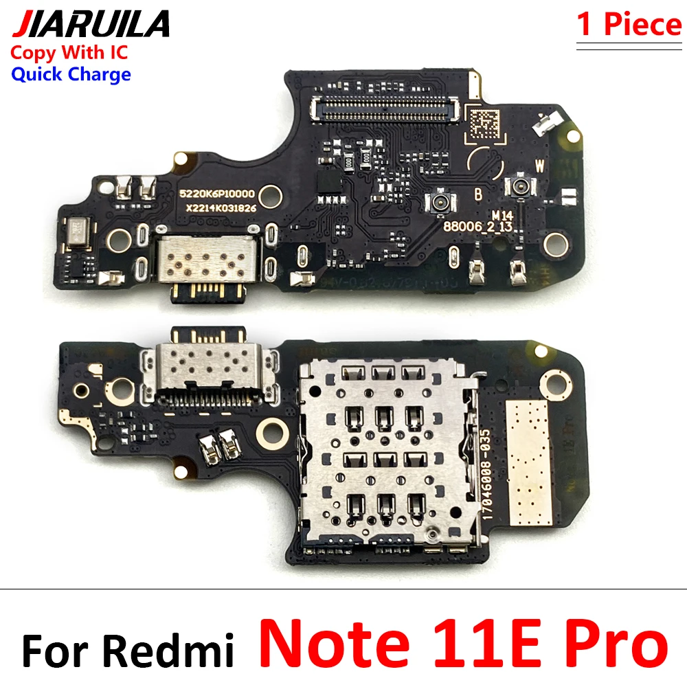 New For Xiaomi Redmi Note 11 11E 12 13 Pro Plus 4G 5G USB Charging Port Dock Charger Connector Board Microphone Flex Cable