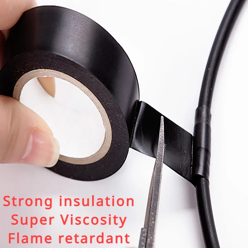 10 PCS,Electrical Tape,Insulation Tape,Electrical Tape,Ultra-Thin and Ultra-Adhesive PVC Waterproof Tape, 1 Roll OF 9 Meters