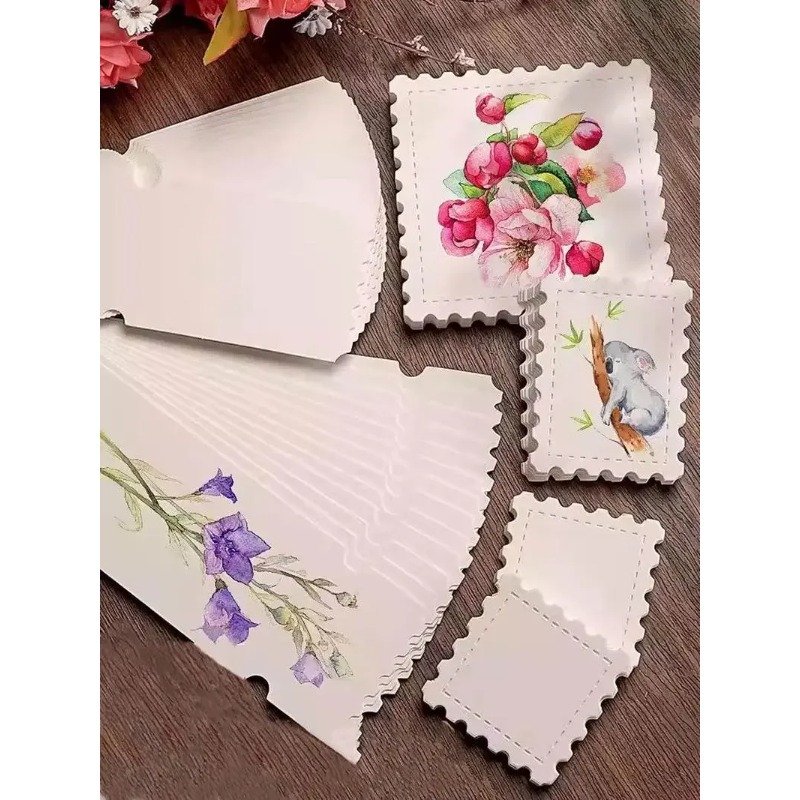 Stamp Ticket Stub Watercolor Painting Paper 50% Cotton 25 sheets 300g Fine Lines Portable Water Color Paper Art Supplies