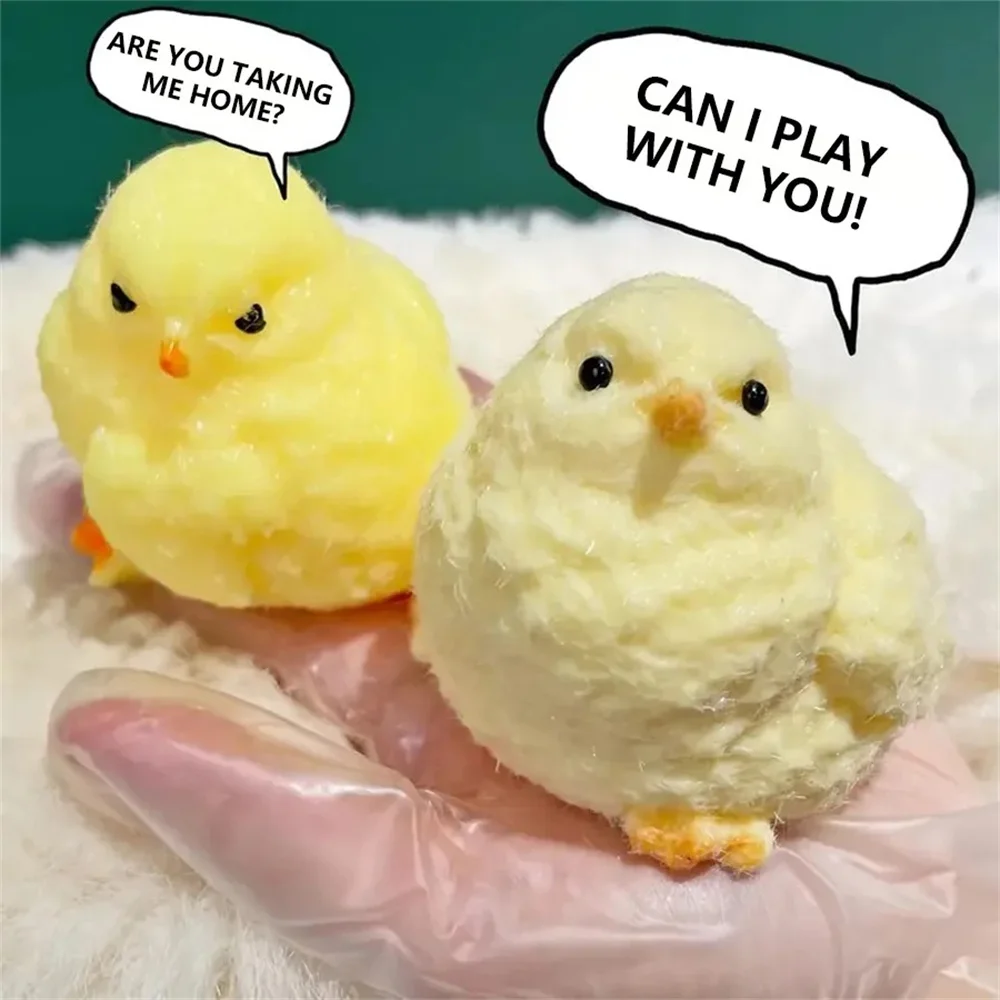 Ręcznie Robione Zabawki Taba Chick Fufu Kurczak Antystresowe Zabawki Sensoryczne Ultra Miękkie Gniotki Fidget dla Dzieci Prezenty Świąteczne