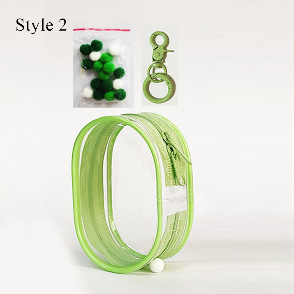 Transparent Plush Dolls Storage Pouch Storage Pouch Doll Bag Mystery Box Organizer Box Double Zippers Classic Keychain Thicken