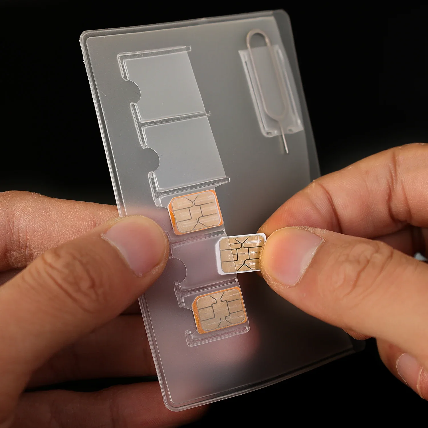 1-10PCS SIM Card Storage Bags Transparent Memory Card Organizer Case Holder for SD SDHC TF Office Travel Portable Cards Bag