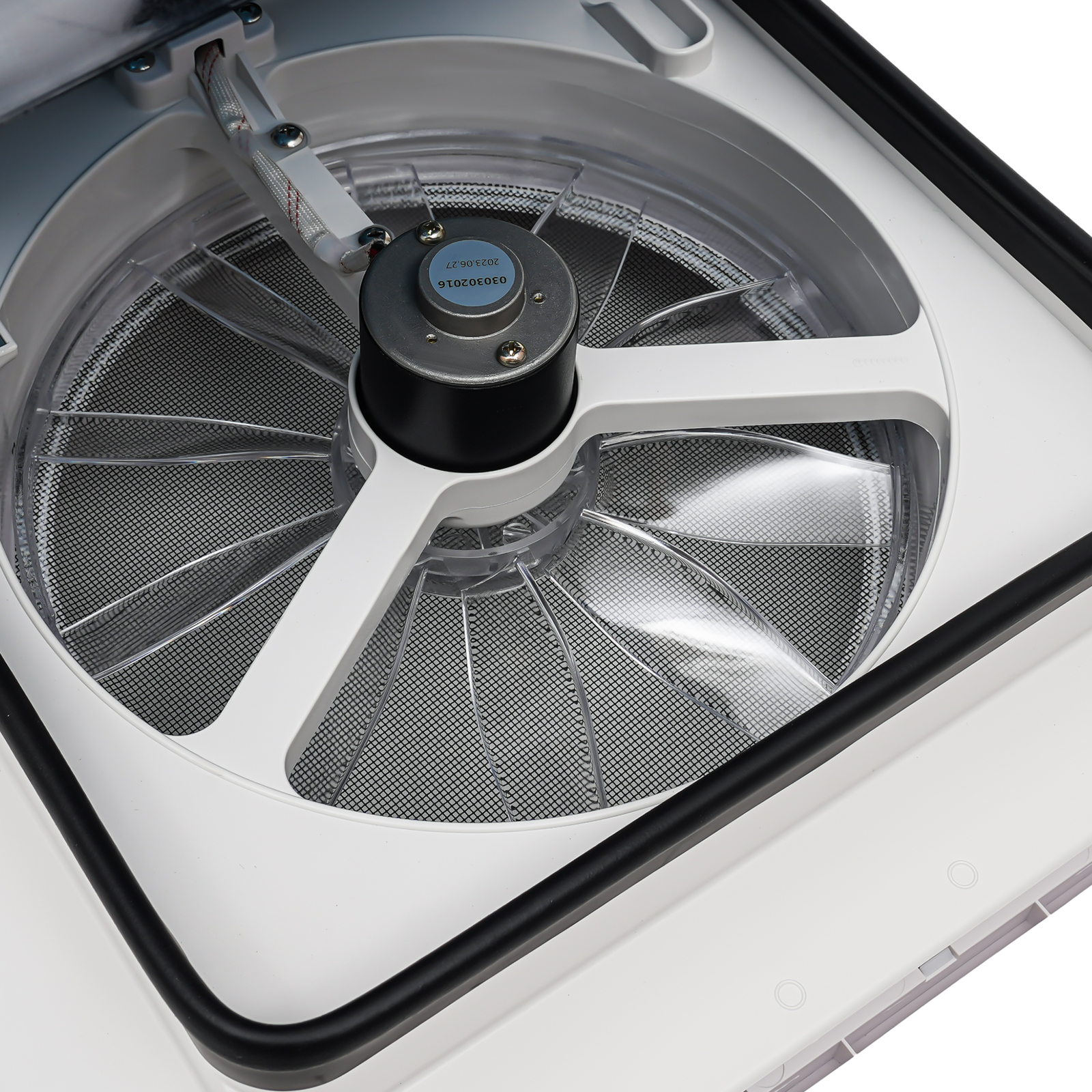 12V Caravan Ventilatie Dakraam RV Fan Vent Camper Afzuigventilator Douche Dak 280x280mm met LED Licht