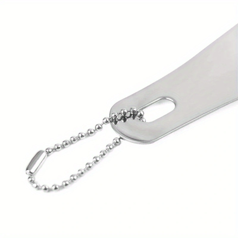 Calçadeira de metal de aço inoxidável, calçadeira portátil, ajuda para usar sapatos, essencial para viagens em casa, 1 peça