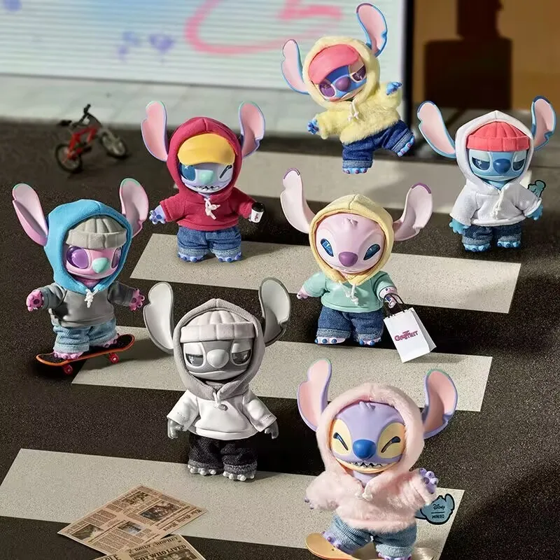 Disney Stitch Gen Z Street Series Blind Box Figurka Śliczna Stitch Winylowa Lalka Tajemnicze Pudełko Pluszowa Torba Niespodzianka Wisiorek Dziewczyna Prezent Zabawki