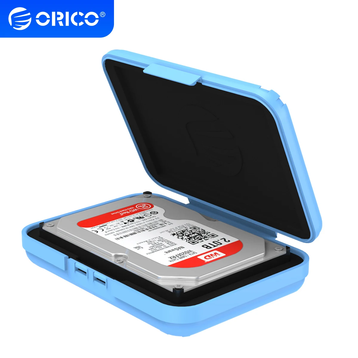 ORICO 3,5-дюймовый защитный чехол для жесткого диска SATA Protector Storage Box Пылезащитный водонепроницаемый чехол для жесткого диска Портативный чехол для жесткого диска Caddy