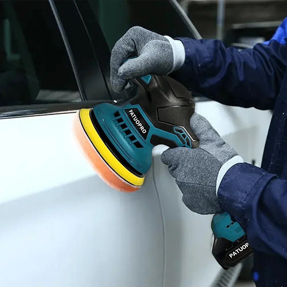 150mm Cordless Rechargeable Buffer Polisher Portable Polishing Machine 6Gears Metal Waxing For Makita 18V Battery(No Battery)