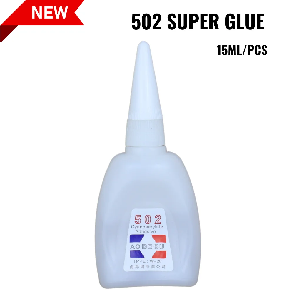 3ML 15ML Cianoacrilato Colla Istantanea Adesivo Forte FAI DA TE Gioielli Liquidi Giocattolo Scarpe Ad Asciugatura Super Rapida Trasparente 502 Super Colla