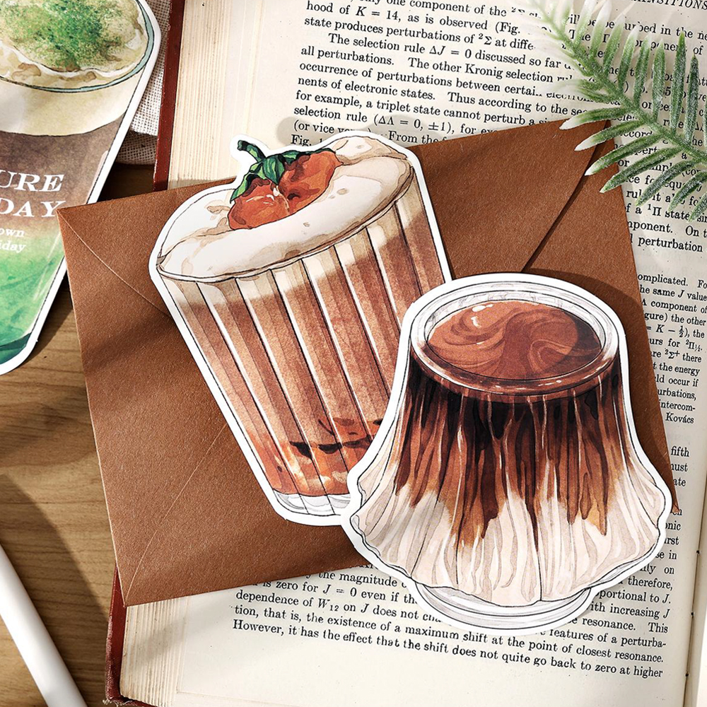 Mr. Papier, 15 teile/beutel, eine Tasse Kaffee themen orientiertes Karten papier, geeignet für Lesezeichen Collage Dekoration Broschüre