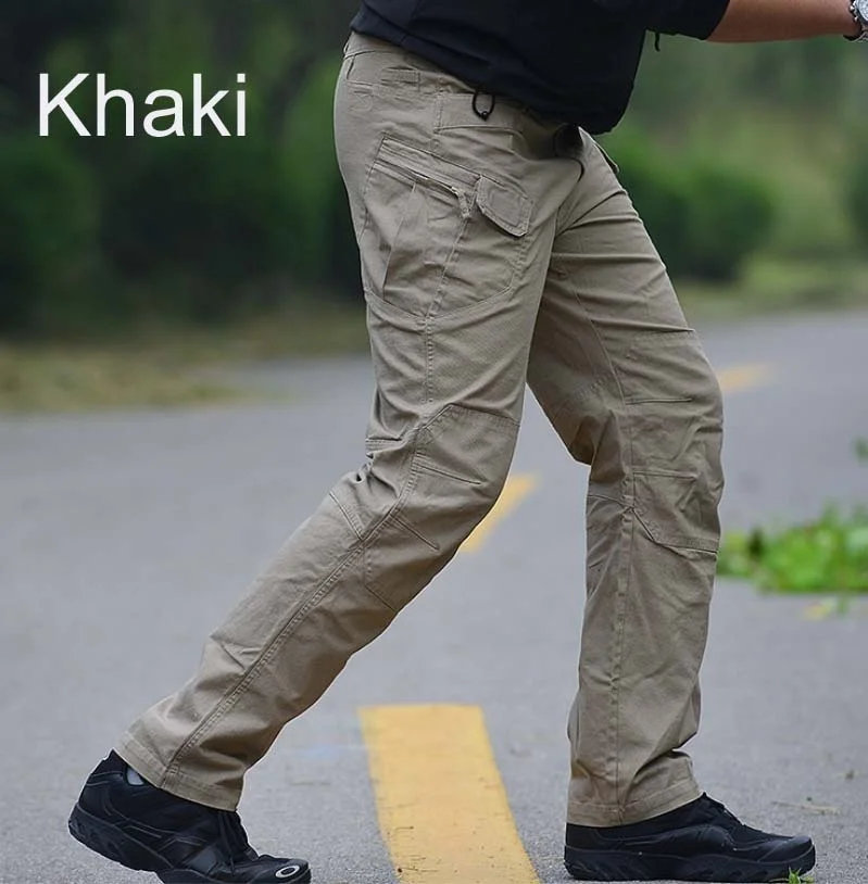 บุรุษทหารยุทธวิธีกางเกง SWAT กางเกงหลายกระเป๋ากางเกงการฝึกอบรม Men Combat Army กางเกงทํางานเครื่องแบบใหม่