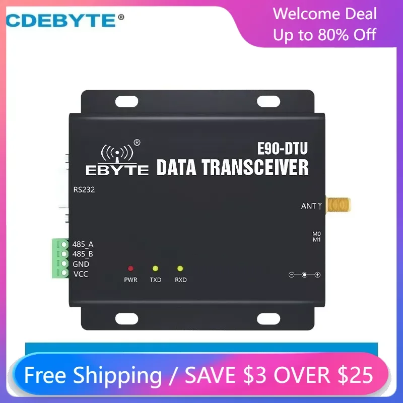 CDEBYTE Lora 433 MHz 470 MHz RS232 RS485 22 dBm 5 km Modbus Daten Transceiver Transceiver Empfänger SMA-K LBT RSSI RF E90-DTU-400SL22