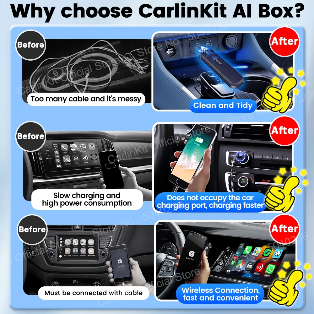 Carlinkit-カーラジオ,Android,ワイヤレス,自動ウェーブ,音楽,Spotify,ゴルフ,プジョー,マツダ,起亜,メルセデスmg,carlinkit 5.0,carlinkit 4.0
