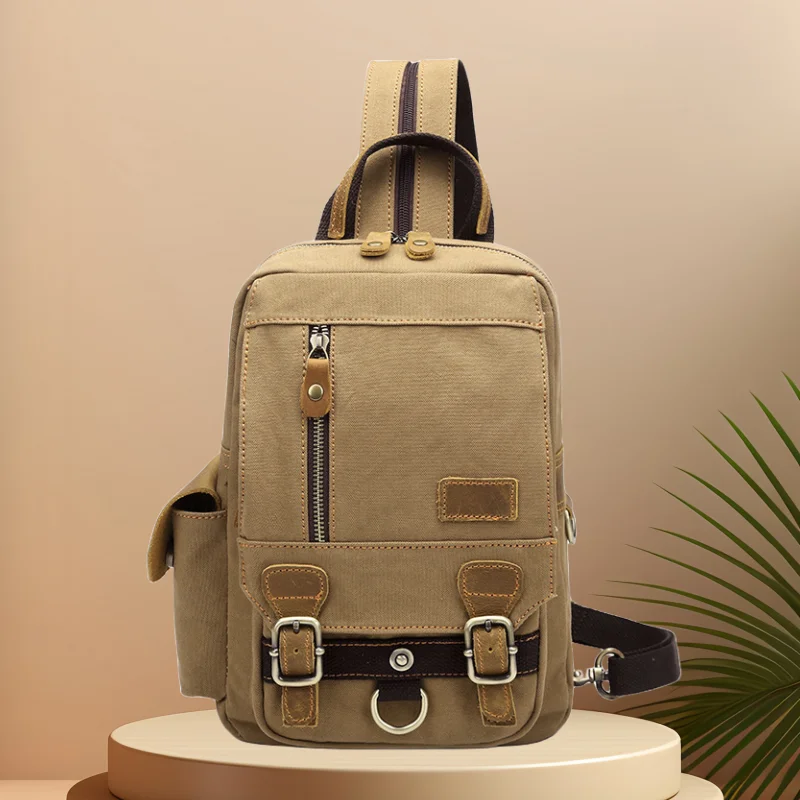 Cfun ya Modetrend Luxus Multifunktions Herren Kreuz Brusttasche Leinwand Outdoor Unisex Kletter rucksack College Umhängetaschen