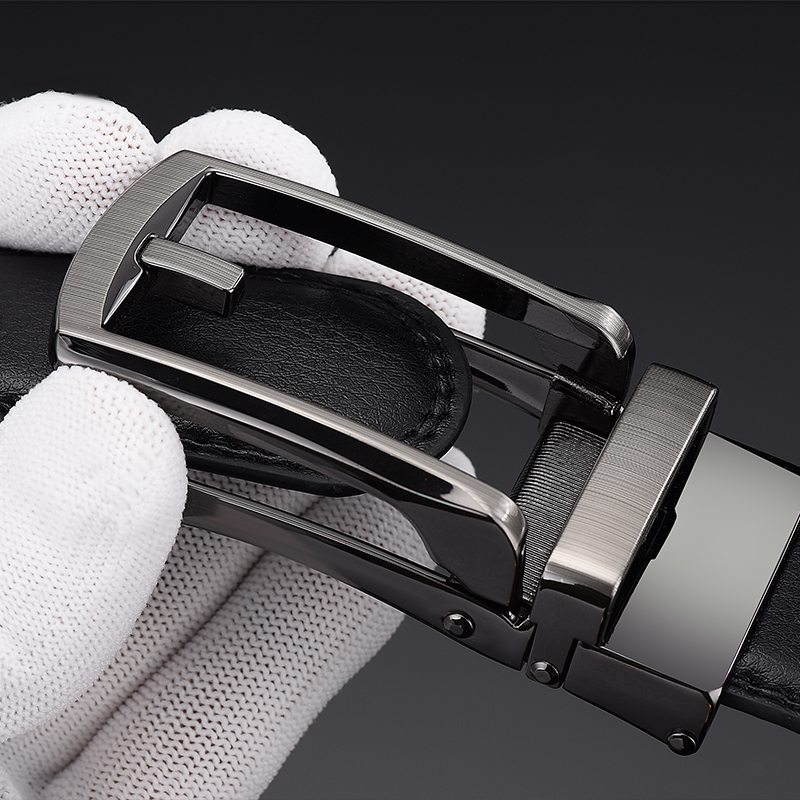 Männer Gürtel Top qualität kuh echtes leder herren gürtel rindsleder strap für männliche automatische schnalle gürtel für männer legierung schnalle gürtel