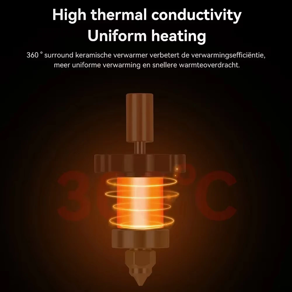 Ender-3 V3 KE Hotend Kit Nozzle Extruder Voor Creality Ender 3 V3 KE 3D Printer Keramische Verwarming Blok Kit 300 ° C Hoog Thermisch