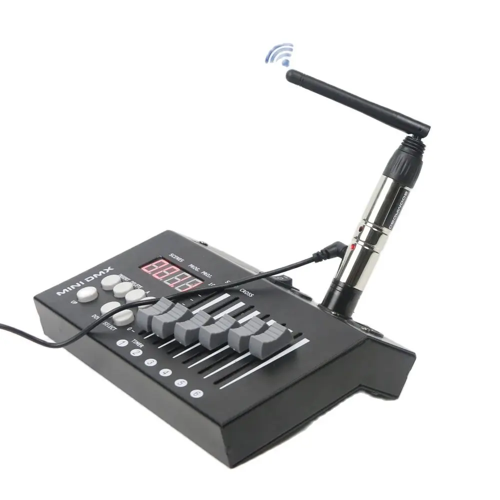 Controlador Dmx 512, receptor inalámbrico con batería recargable, 2,4G, Ism Dmx512, transmisor receptor inalámbrico para efecto de luz de escenario
