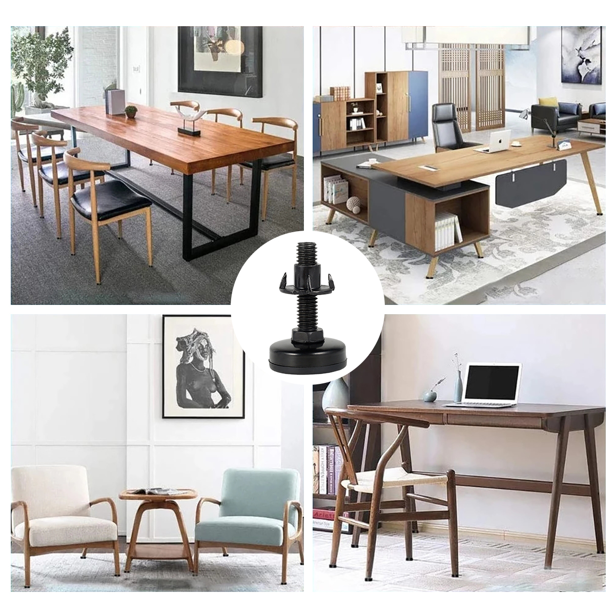 Furniture Adjustable Bolt Chair Feet level Floor Protector leg Pad Base Sofa Cabinet Table Mute damping anti-skid Sofa Raiser