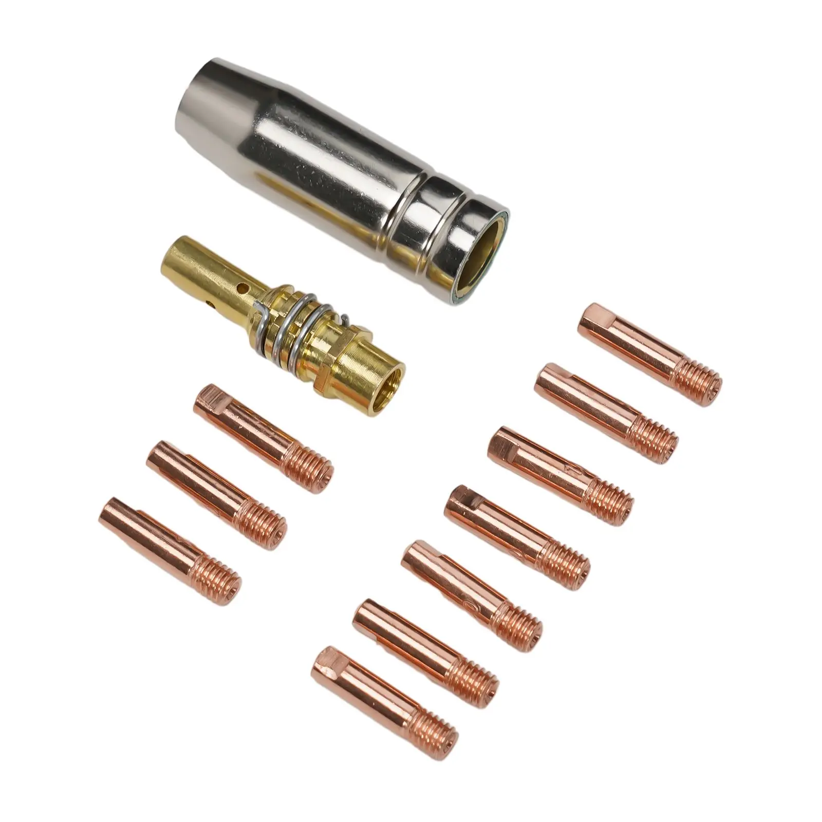 16/10/5pc MB15-15AK MIG Welding Contact Tip 0.6mm 0.8mm 0.9mm 1.0mm 1.2mm Protective Nozzle For Rilon Riland Jasic Welding