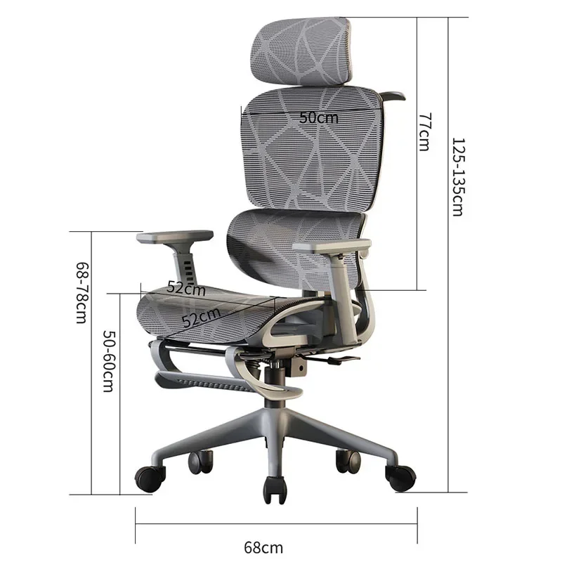 Silla reclinable portátil, ergonómica, con respaldo, silla De oficina, envío gratis, ruedas, Sedia Da Ufficio Chaise De Bureau, muebles