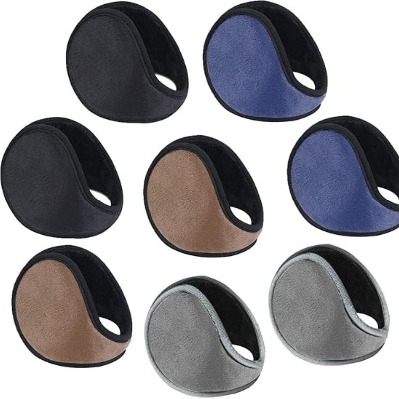 Winter Anti Cold Warm Earmuff Flannel Thick Ear Cover Convenient Antifreeze Plush Ear Muff Outdoor Sports Soft Thermal Earflap