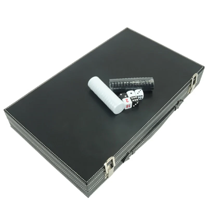 Neu-Backgammon-Set, klassisch, für Erwachsene, Brettspiel für antike Backgammon-Set, Familienspiel-Set, Leder-Schachbox, schönes Geschenk