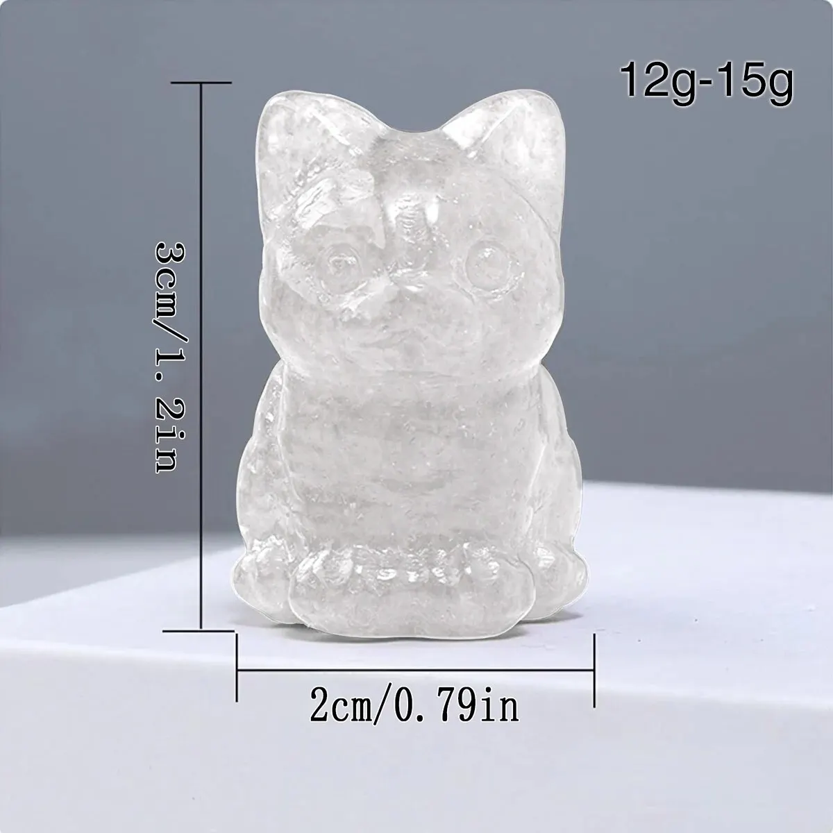 天然クリスタル猫の装飾品手彫り子猫クリスタルオリジナル石宝石 DIY 動物工芸品アートワーク