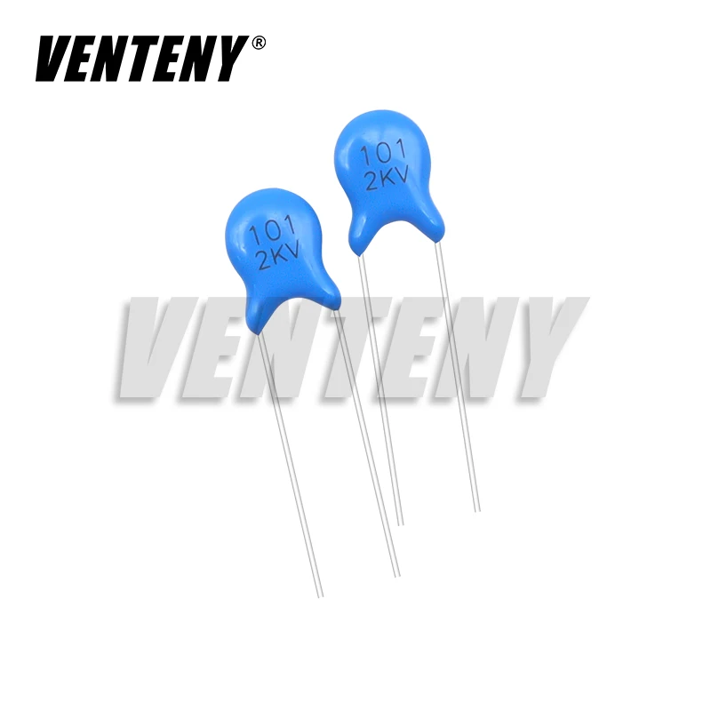 Condensador cerámico de alto voltaje, 20 piezas, 2KV, 15PF, 22PF, 100PF, 120PF, 150PF, 220PF, 330PF, 470PF, 680PF, 1NF, 1.5NF, 2.2NF, 3.3NF, 4.7NF, 10NF