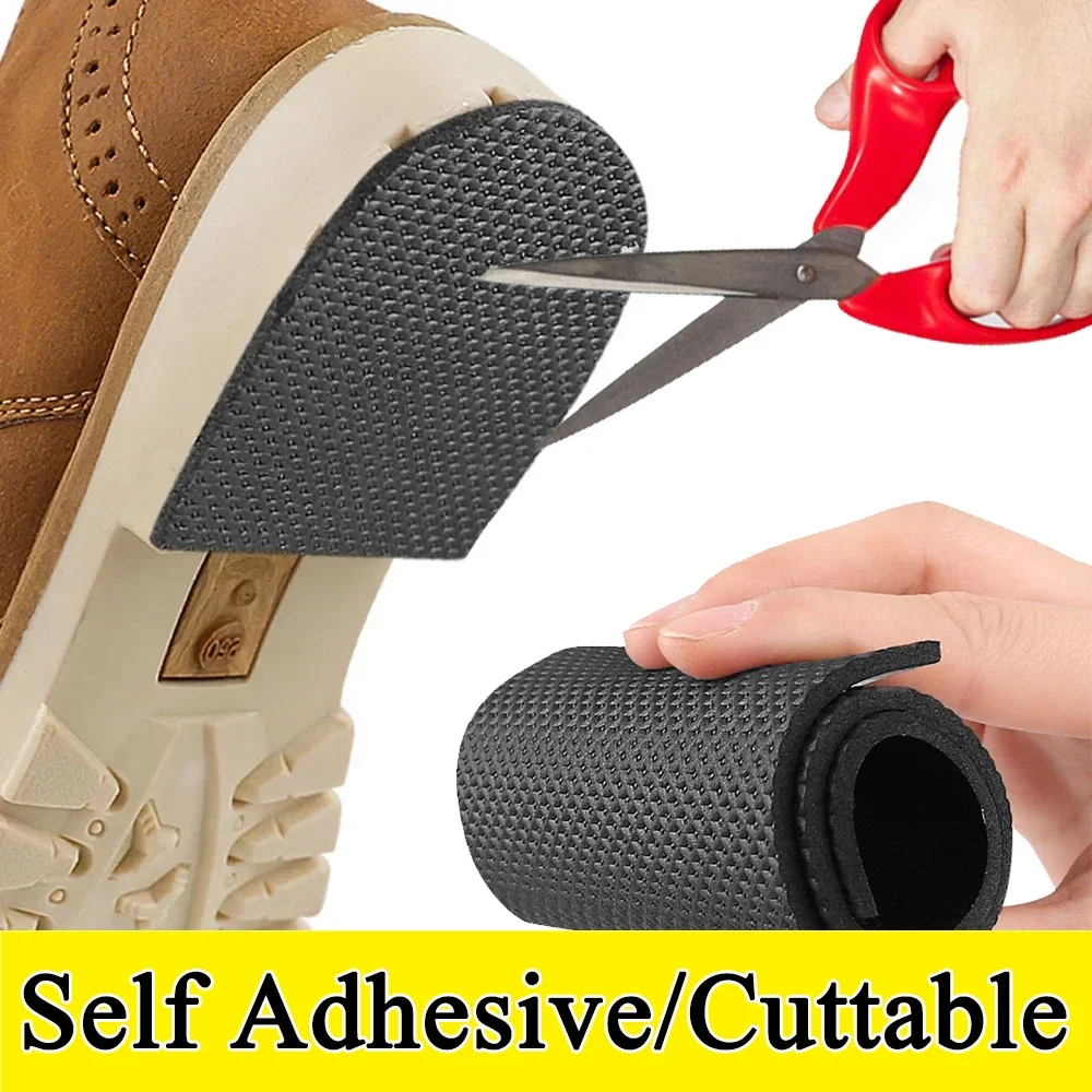 Voor schoenen Sneakers Patch Sterk zelfklevend Knipbaar rasterpatroon Antislip schoenzolen Stickers Anti-slijtage Stille stickers Tape