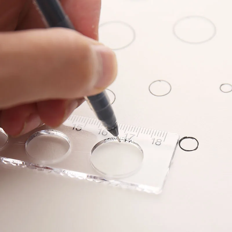 15cm 18cm 20cm righello dritto righello in plastica trasparente strumento di disegno accessori da scrivania cancelleria per studenti forniture per ufficio scolastico