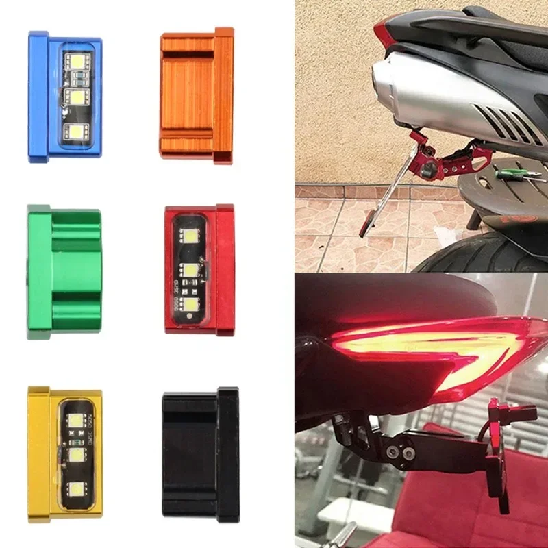 ユニバーサルモーターサイクルナンバープレートライト,防水ライト,3 LED,ホンダ,カワサキ,ヤマハ,スズキ,リトルモンキー