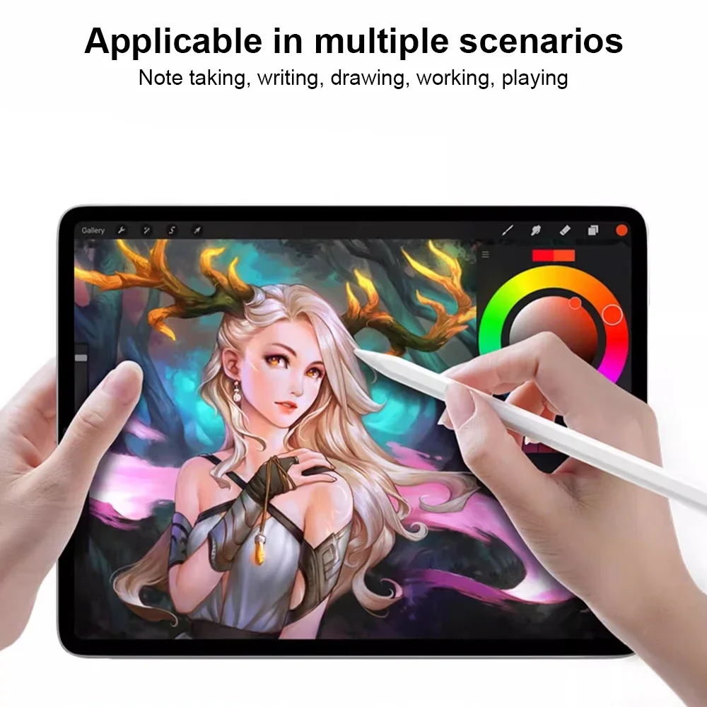 Stylus Pens For Samsung Galaxy Tab A9 A9+ S9FE S9+S8+S7+S7FE S6lite A7 A8 A7lite Rechargeable Tilt Touch Pen For Xiaomi Android