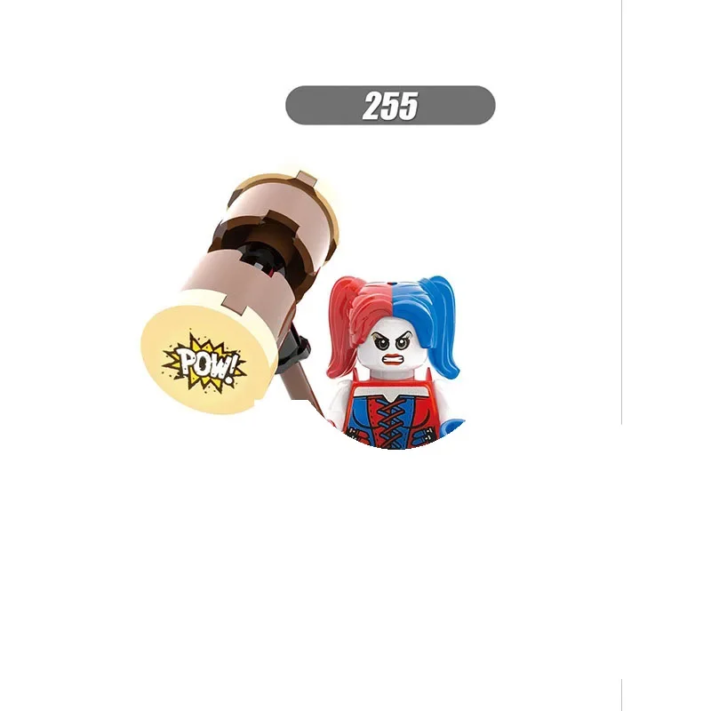 スーパーヒーロージョーカーバットマンハーレークイン CatBuilding ブロックヒーローアニメレンガ人形ミニアクション玩具フィギュア組み立てるギフトおもちゃ