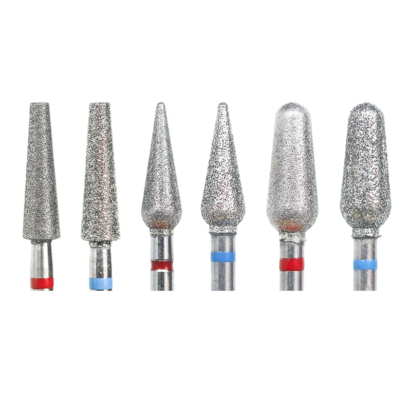 Diamond Ceramic Nail Drill Bits Milling Cutter for Manicure Left Right Rotary Cuticle Files Buffer DIY Nails Accessories Tools