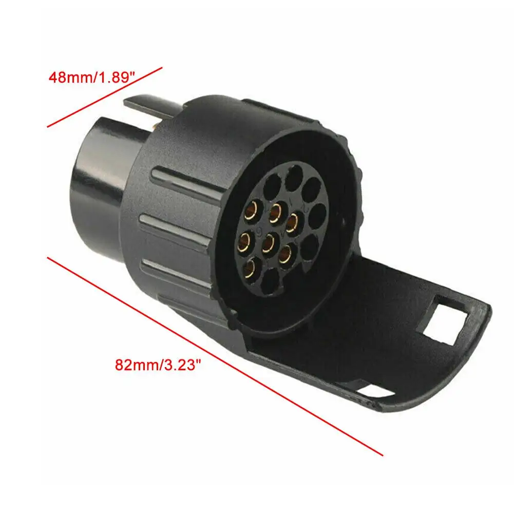 7 pinos a 13 pinos reboque caravana barra de reboque reboque adaptador tomada elétrica conversor 12v conector elétrico adaptador carro caminhão