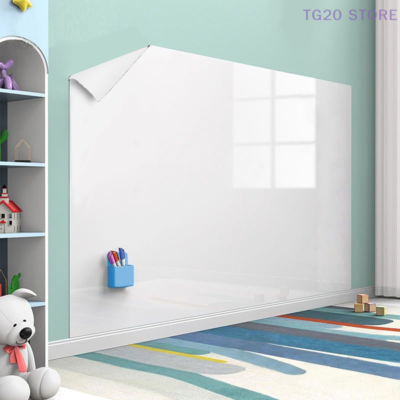 Removable Reusable Electrostatic Whiteboard Sticker Household PP Erasable Graffiti Drawing Board For Teaching And Learning